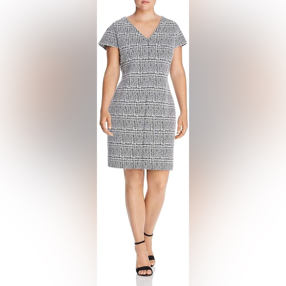 MICHAEL KORS Plaid Jacquard Mini Dress Size S